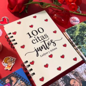Combo 2 Mugs+Agenda Personalizada “100 Citas Juntos”