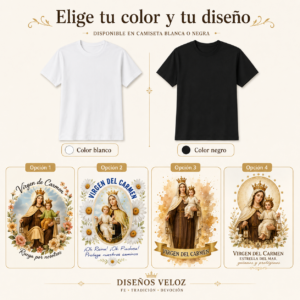 Camiseta Virgen del Carmen – Fe, Tradición y Devoción