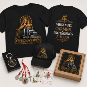 Combo Virgen del Carmen con Amuleto